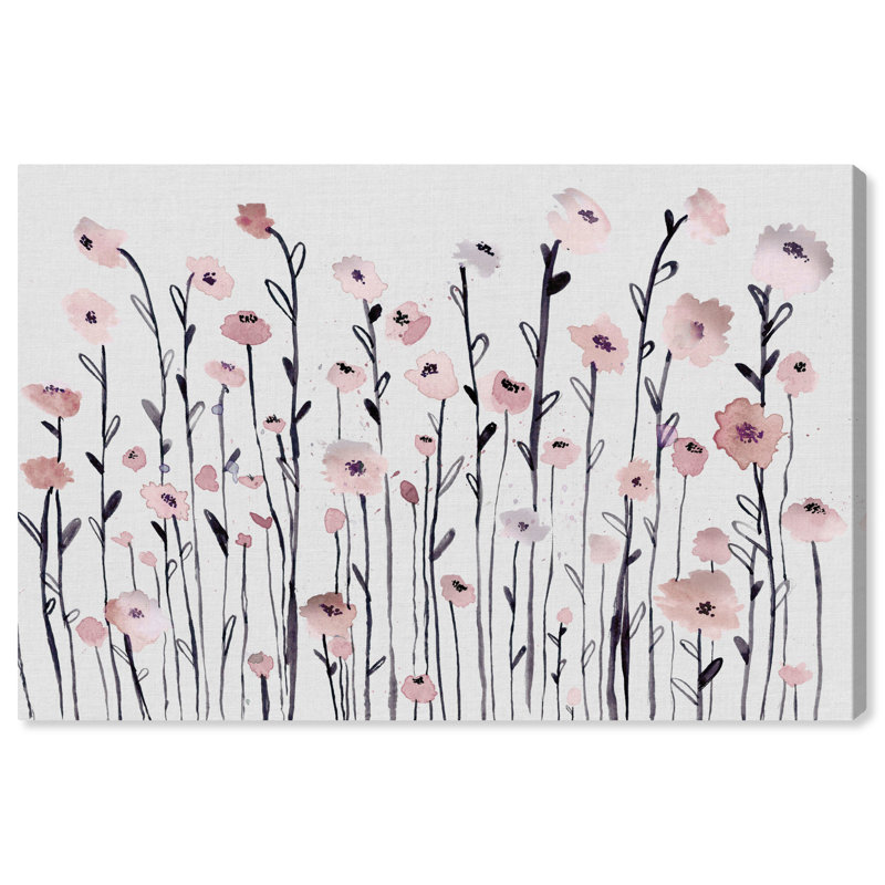Wrought Studio Garden Of Dusty Rose Watercolor Painting Print On