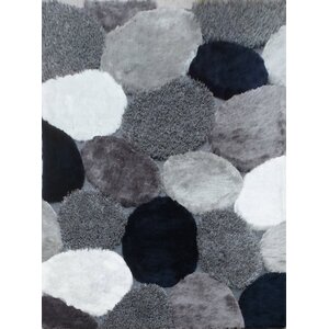 Hand-Tufted Gray/Navy Area Rug