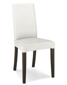 Lyon Upholstered Dining Chair (Set of 2) Marlow Home Co. Leg Colour: Walnut, Upholstery Colour: Genuine Leather - Cream