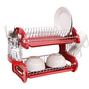 2 Tier Plastic Dish Drainer