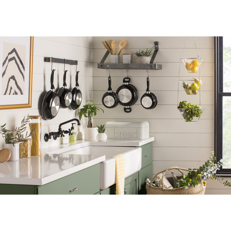 Enclume Rack It Up Wall Mounted Utensil Bar Pot Reviews Wall Mounted Utensil Bar Pot Rack