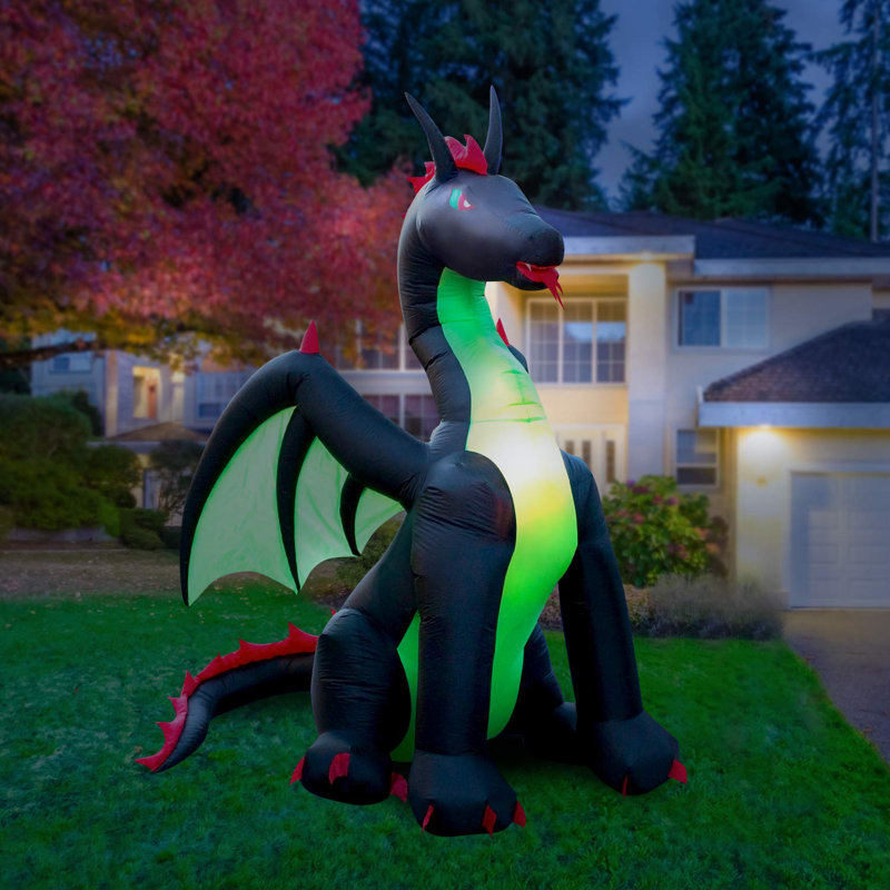 The Holiday Aisle Giant Airn Dragon Inflatable Wayfair The Holiday Aisle Giant Airn Dragon