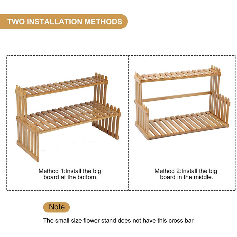 14.6/18.5 2 Tiers Bamboo Plant Stand Shelf,Desk Flower Pot Holder,Adjustable Desktop Shelf Display Organizer Ladder Rack for Office Decorate Desk Shelving Storage Rack,Kitchen Rack 14.6 Length 14.6/18.5 2 Tiers Bamboo Plant Stand Shelf,Desk Flower Pot Holder,Adjustable Desktop Shelf Display Organizer Ladder Rack for Office Decorate Desk Shelving Storage Rack,Kitchen Rack 14.6 Length