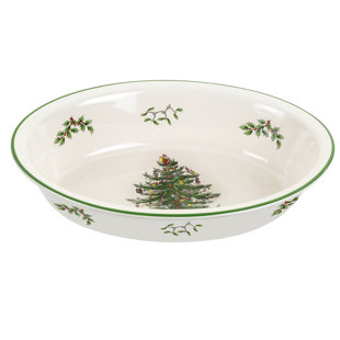 Spode Christmas Tree Dishes Wayfair Christmas Tree Serve Rim Dish By Spode