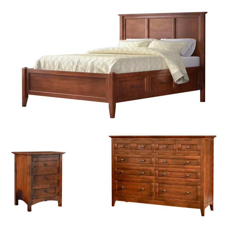 August Grove Mckinley Platform Solid Wood Configurable Bedroom Set