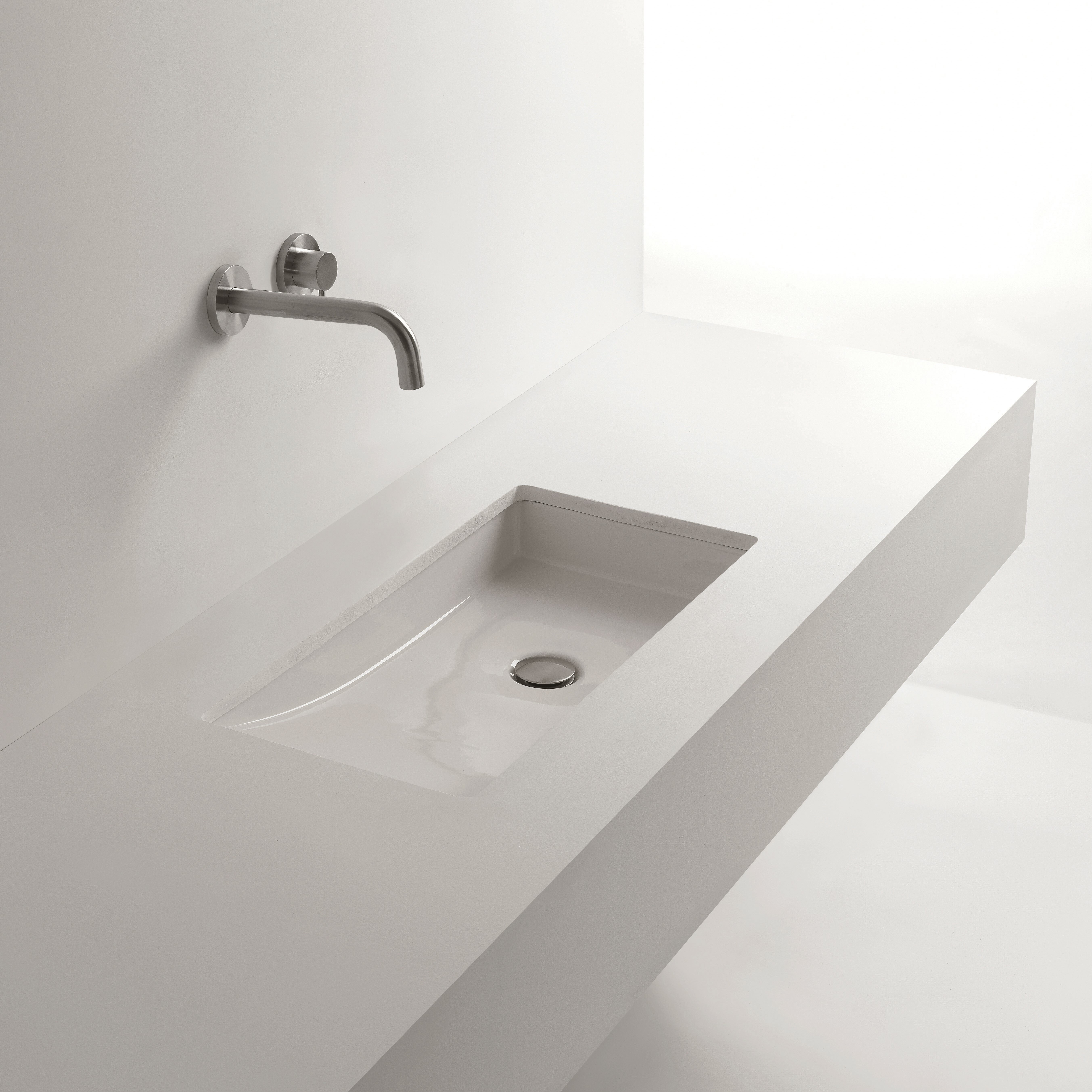 Ws Bath Collections Om White Ceramic Rectangular Undermount Bathroom Sink Reviews Wayfair