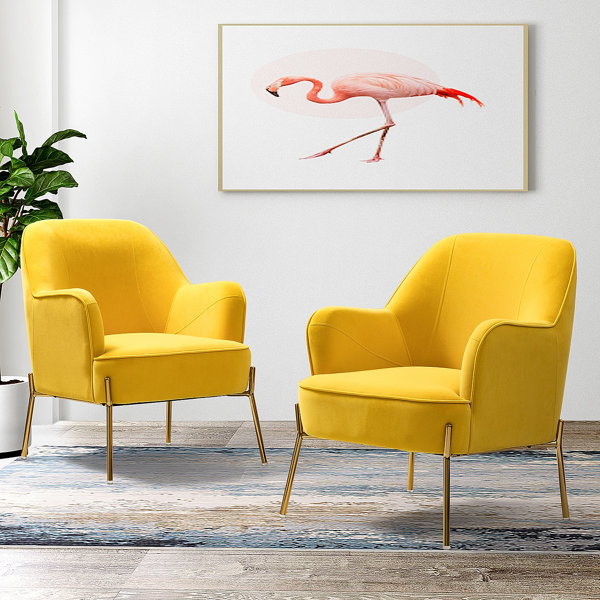 Arm Chair Gold Legs Wayfair