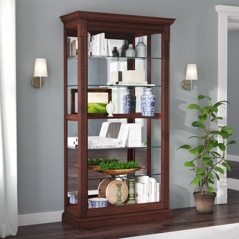 Darby Home Co Nancy Lighted Curio Cabinet & Reviews | Wayfair