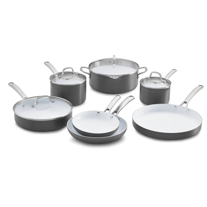 Calphalon Clic Ceramic 11 Piece Non Stick Cookware Set Calphalon Clic Ceramic 11 Piece Non Stick Cookware Set