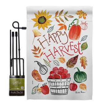 Breeze Decor Home Be Grateful Fall 2 Sided Polyester 40 X 28 In Garden Flag Wayfair
