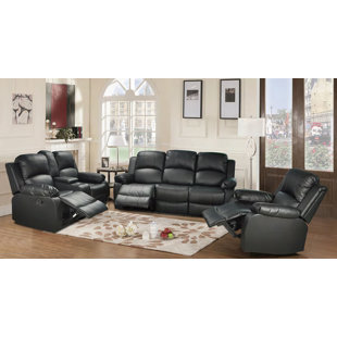 Giavanna 3 Piece Reclining Living Room Set by Red Barrel Studio
