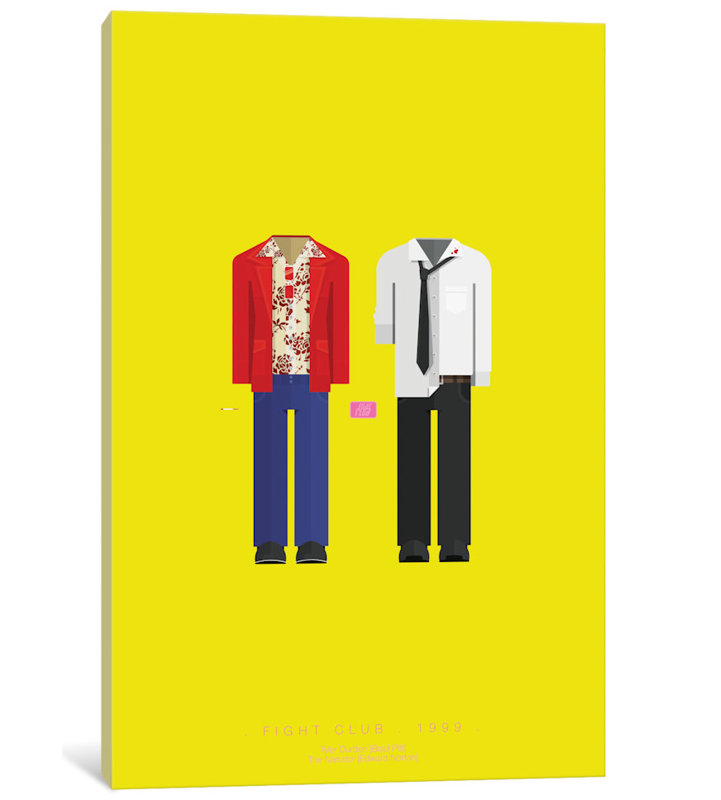 East Urban Home Famous Hollywood Costumes Series Fight Club Graphic Art Print On Canvas Wayfair