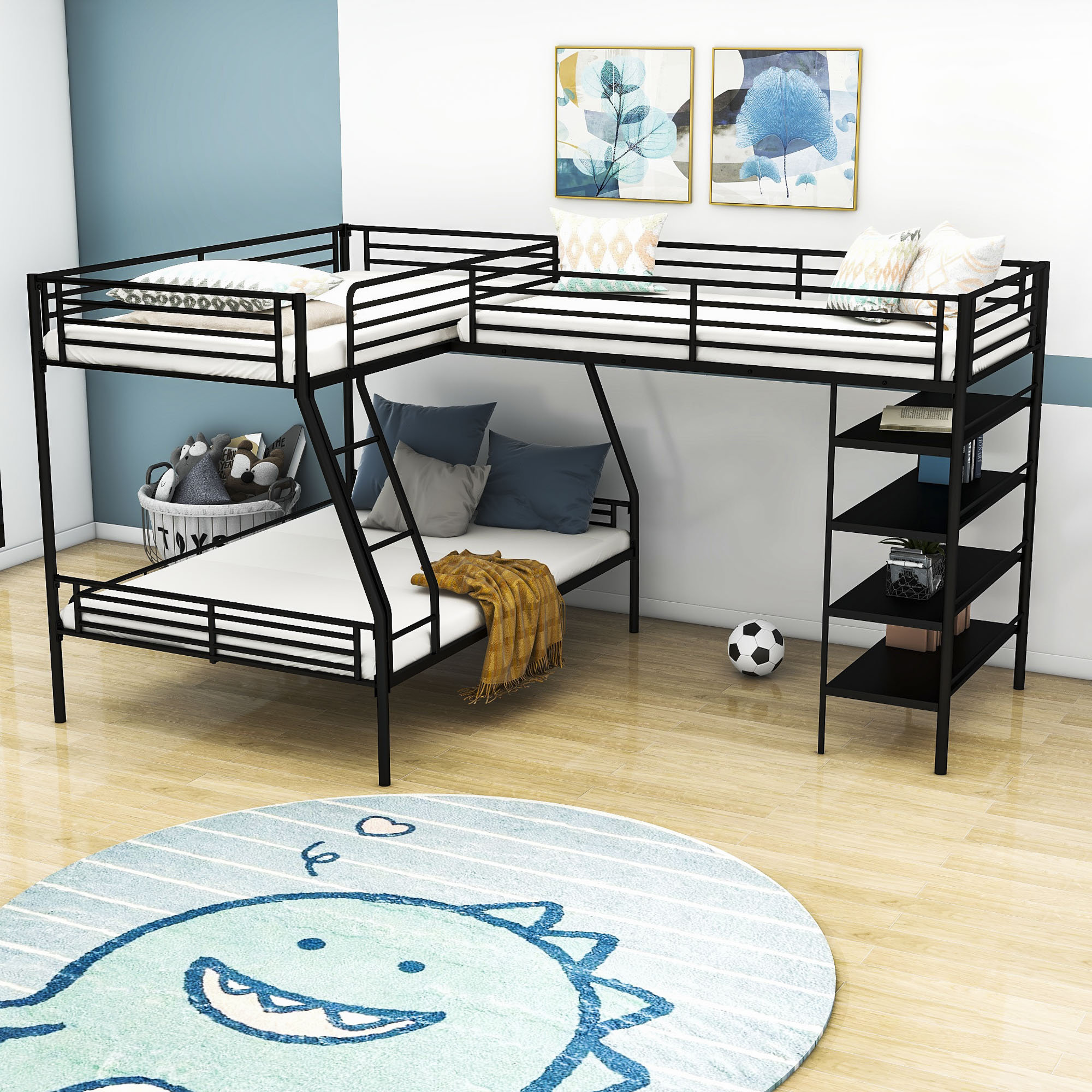 Isabelle & Max™ Bittrich Twin Over Full Triple / Quad Bunk Bed with
