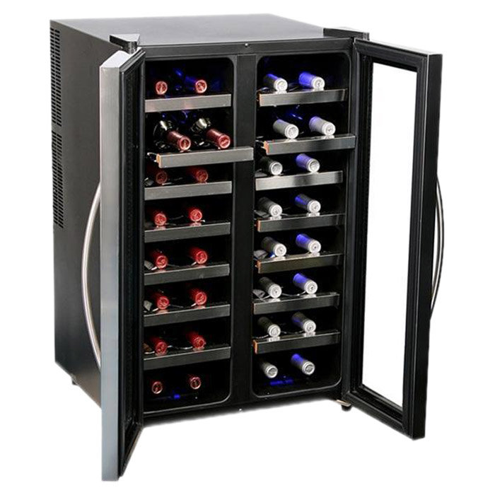 Whynter 32 Bottle Dual Zone Freestanding Wine Cooler & Reviews Wayfair