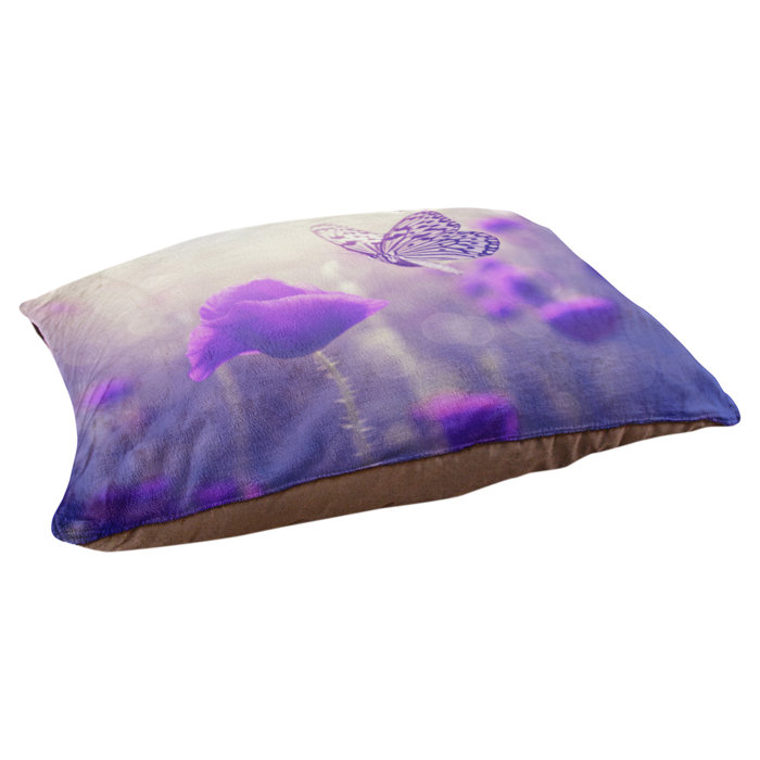 Tucker Murphy Pet Burkey Butterfly And Rose Designer Pillow