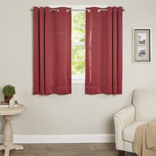 Blackout Short Curtains Kitchen Living Room Bedroom Small Window Curtain Drape 