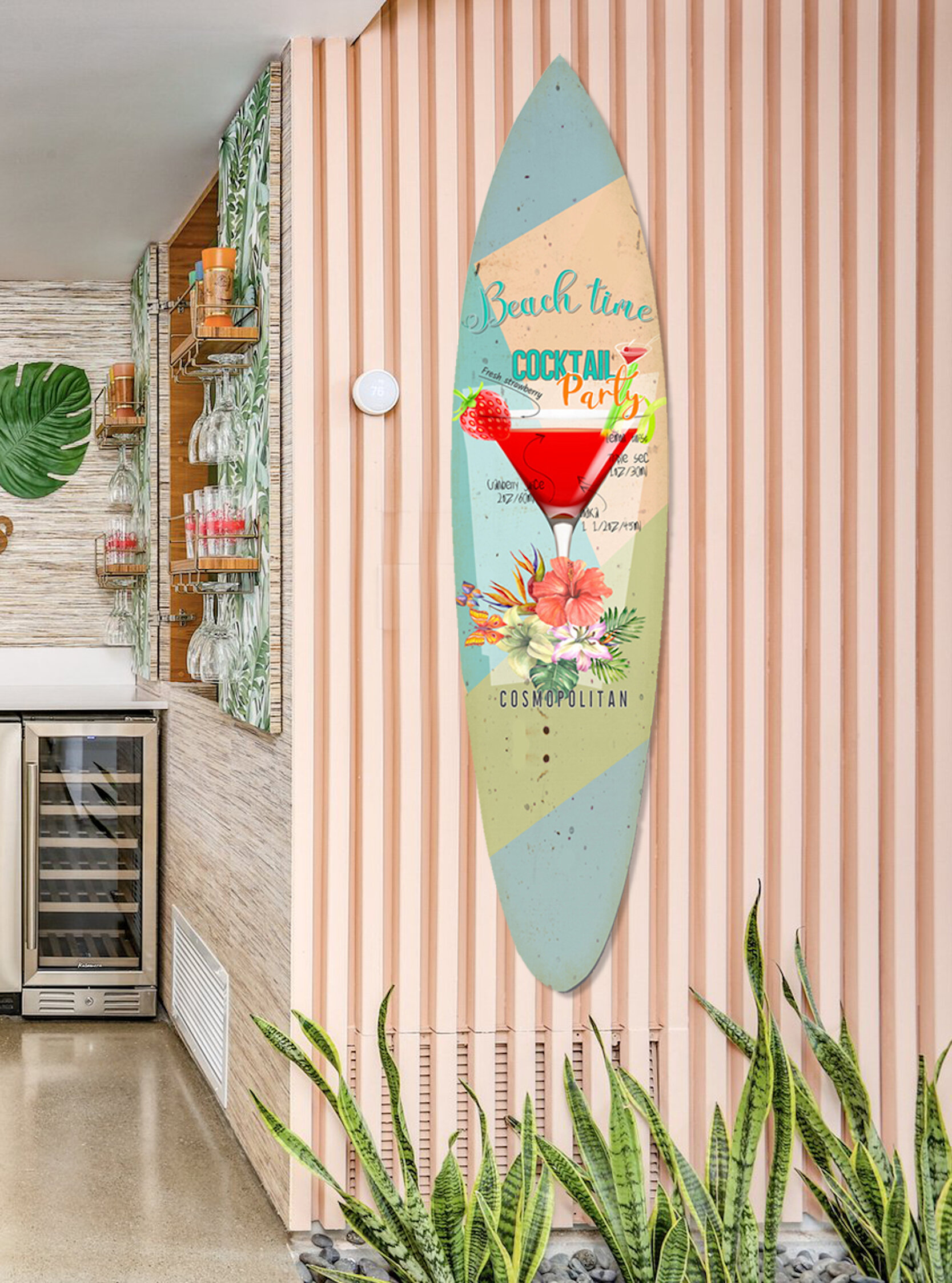 Rosecliff Heights Cocktail Surfboard Wall Decor Wayfair