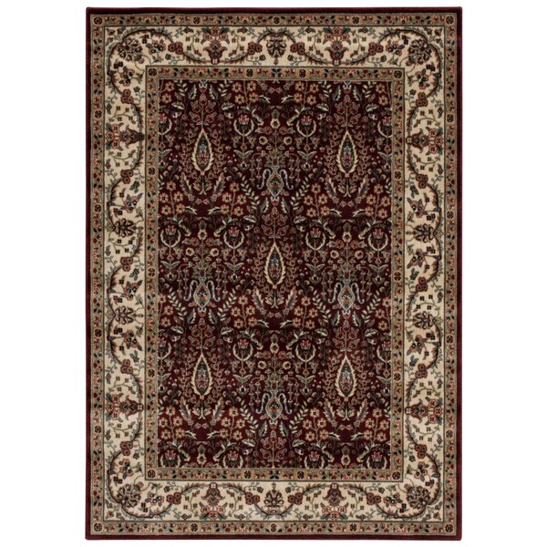 Astoria Grand Bayhills Brown/Burgundy Rug | Wayfair