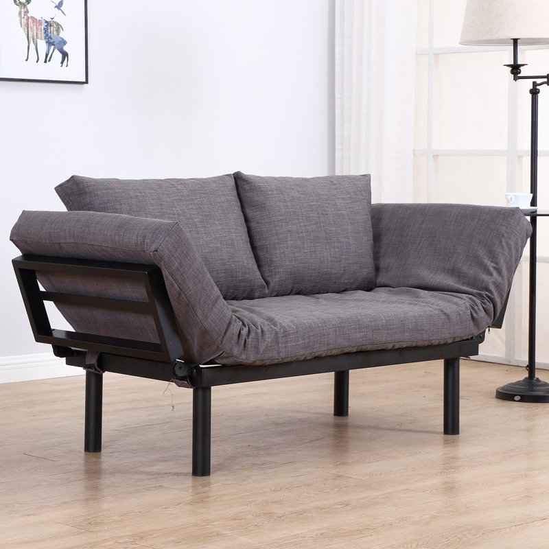 Latitude Run Omak Twin 65 25 Wide Loose Back Futon And Mattress Reviews