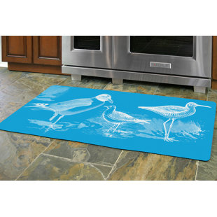 Turquoise Kitchen Liances Wayfair Redeker Turquoise Birds Kitchen Mat