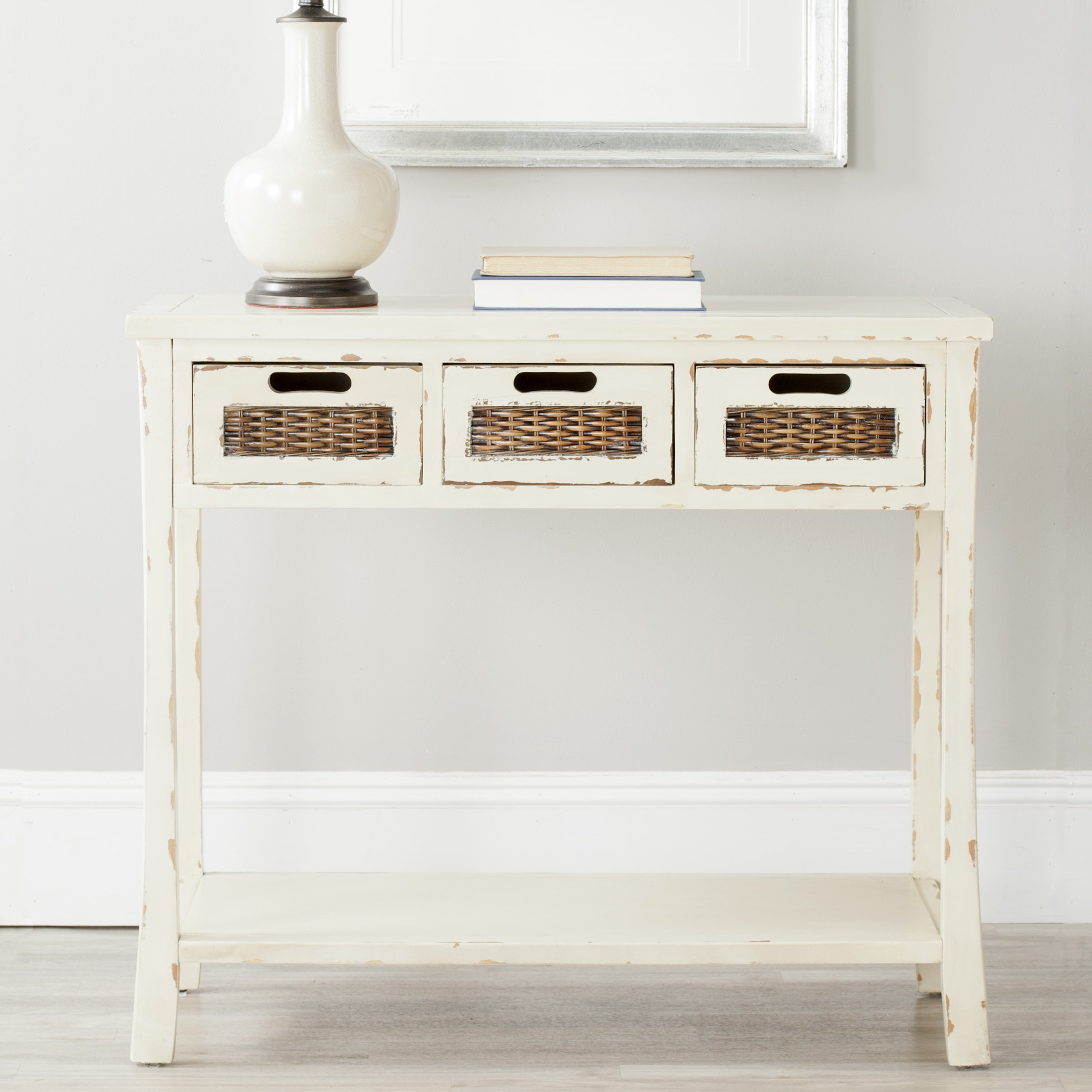 August Grove Harwinton 34 Solid Wood Console Table Reviews Wayfair