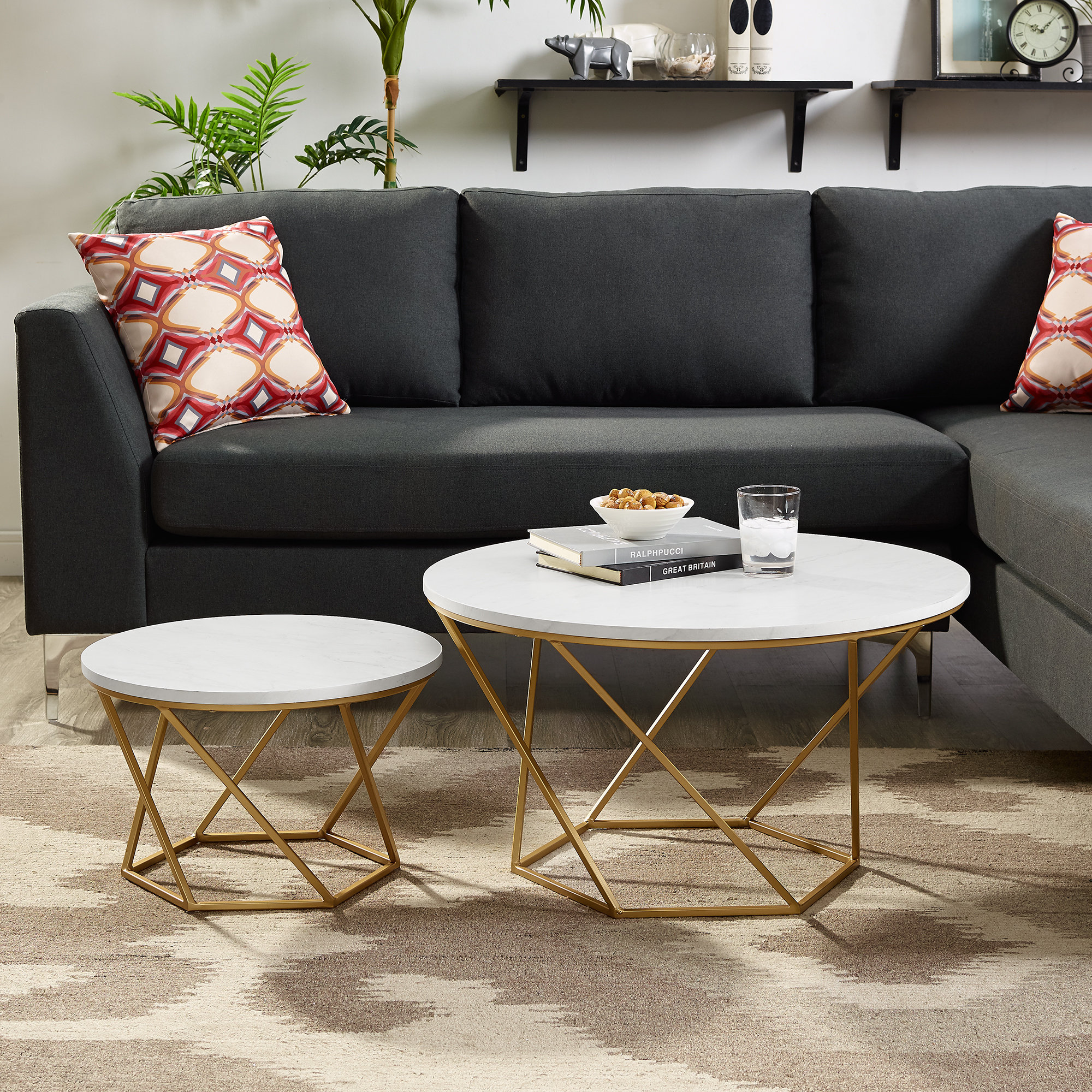 Louisiana Nesting 2 Piece Coffee Table Set Louisiana Nesting 2 Piece Coffee Table Set