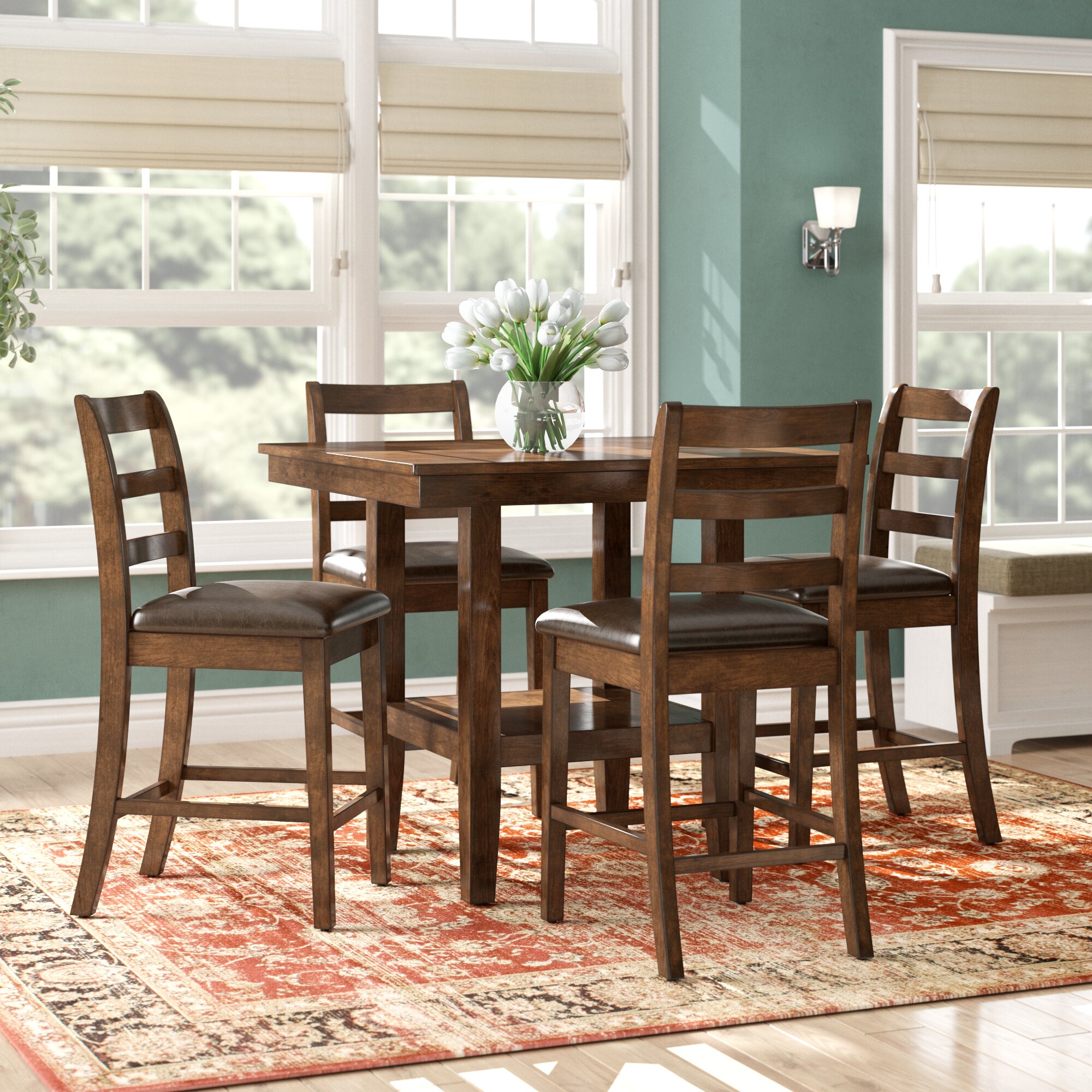 dining table set for 4 counter height