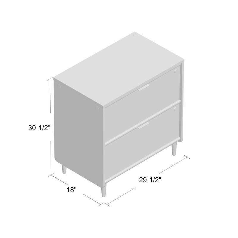 Stevens 2 Drawer Vertical Filing Cabinet Reviews Allmodern