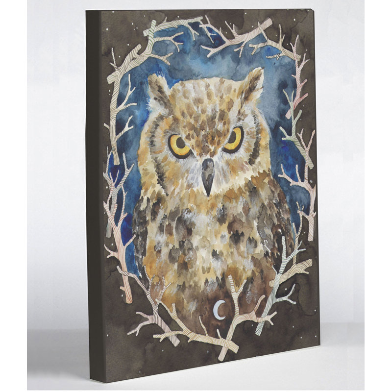 One Bella Casa Rivers Owl By Ana Victoria Calderon Painting Print