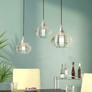 Limewood 1-Light Globe Shade Glass Mini Pendant