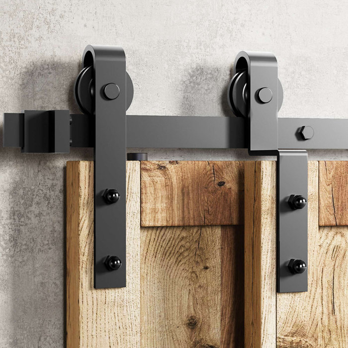 The following barn door hardware kits use the latest innovative components to add a long l Barn Door Handles