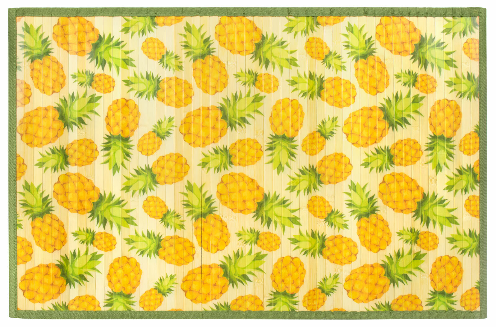 Bayou Breeze Donavan Laser Printed Split Bamboo Pineapples Kitchen