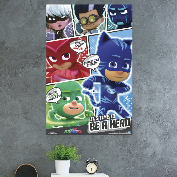 trends international pj masks powers paper print wayfair