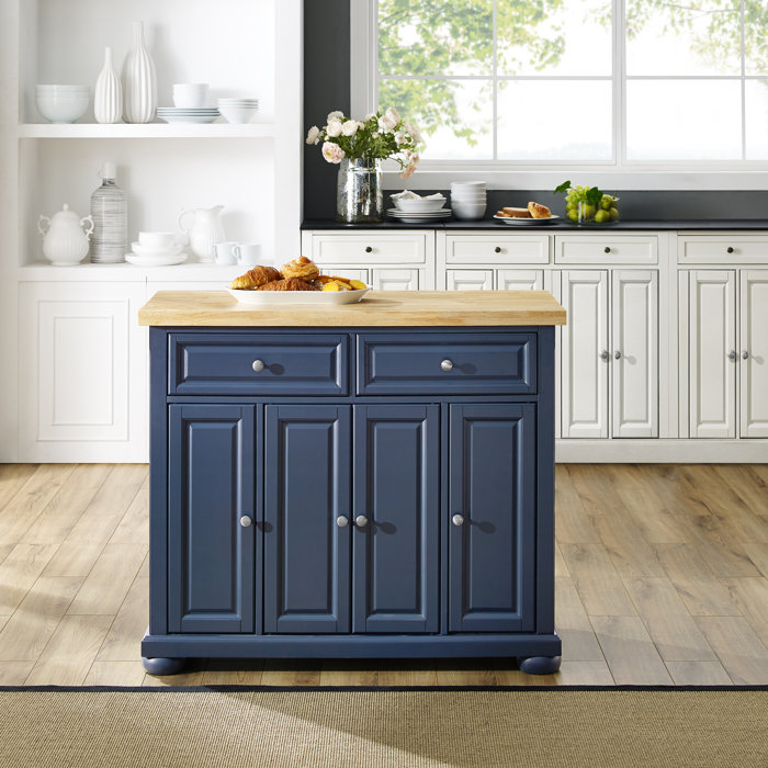 Canora Grey Bingaman Kitchen Island Solid Wood Reviews Wayfair Ca