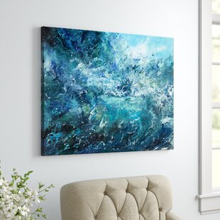 Details about   Blue & White Painting Waves Sea Set of Canvas Prints Picture Art Lounge Home Big 