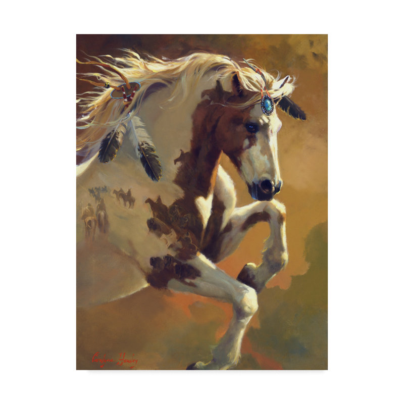 Millwood Pines Wild Heart Horse Acrylic Painting Print On