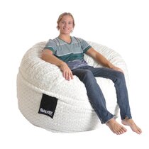 giant white bean bag