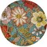 Floral hooked rugs