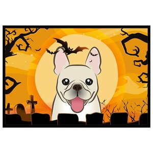 Halloween French Bulldog Doormat