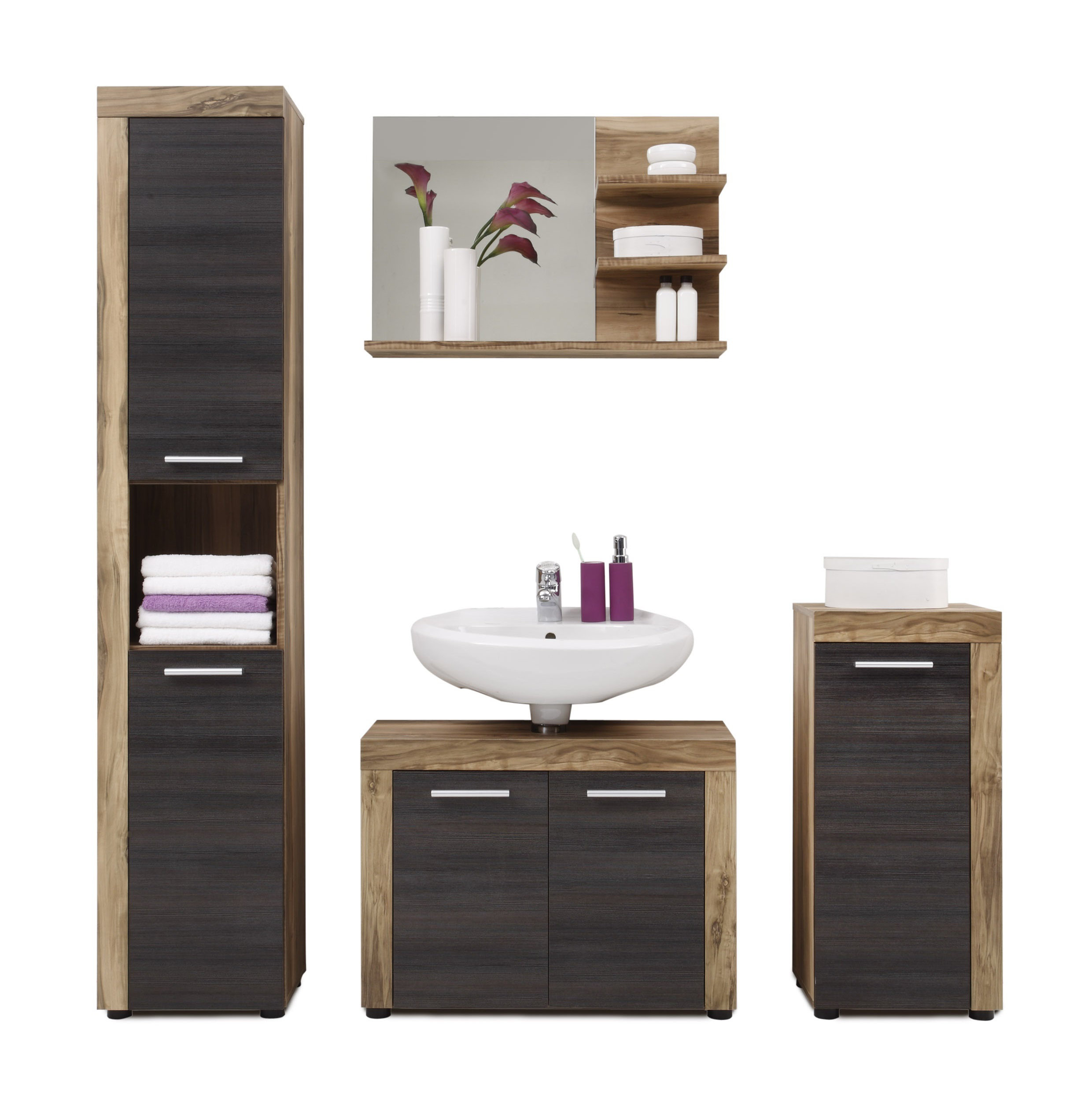 Partone 10 Piece Bathroom Storage Furniture Set Partone 10 Piece Bathroom Storage Furniture Set