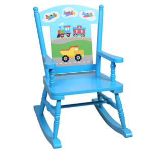 Olive Kids Trains, Planes, Trucks Rocking Chair by Levels of Discovery