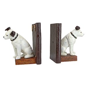 Nipper the Dog Cast Iron Sculptural Bookend (Set of 2)