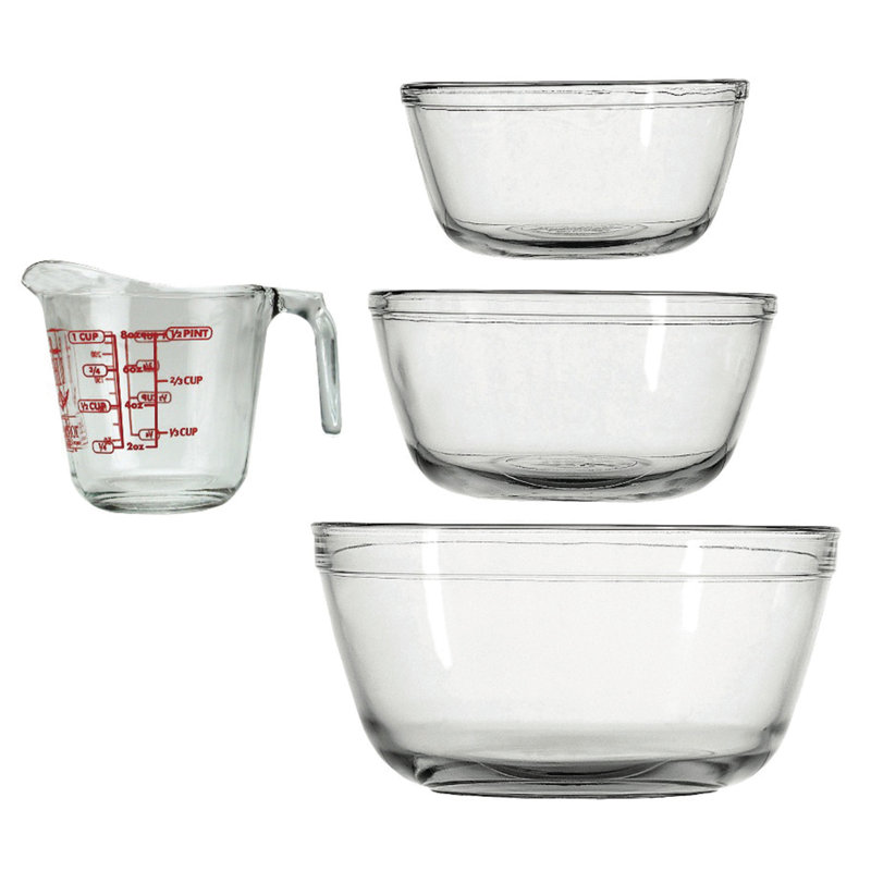 Anchor 4 Piece Glass Measuring Set