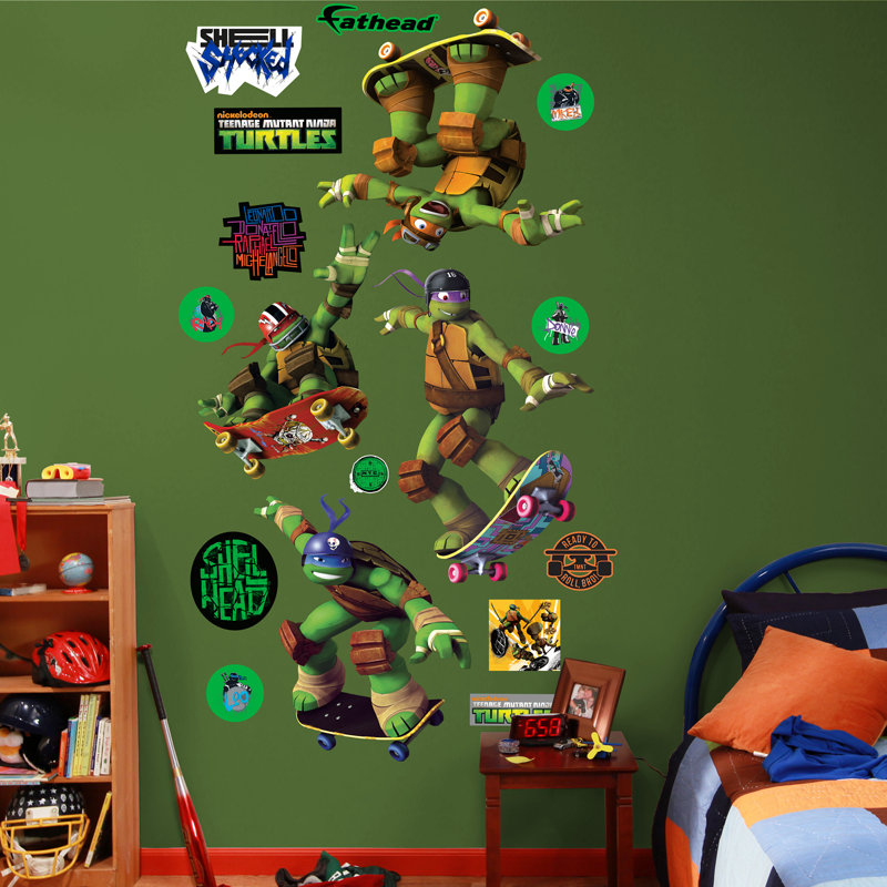 Fathead Nickelodeon Teenage Mutant Ninja Turtles Skateboarding