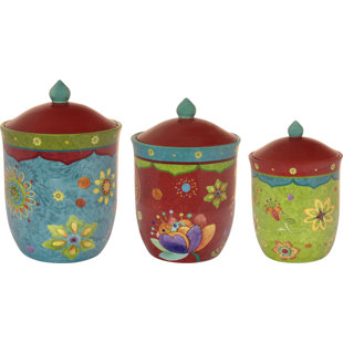 Ohlman 3 Piece Kitchen Canister Set Alcott Hill Fashion and beautiful backpack
