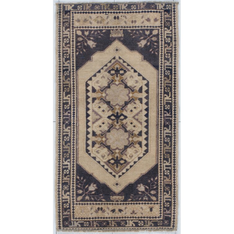 Vintage Hand-Knotted Carpet 2'0" x 3'0" Traditional Oriental Wool Area Rug 
