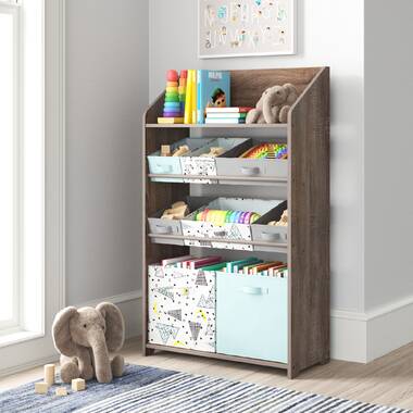 mid-century toy storage bench