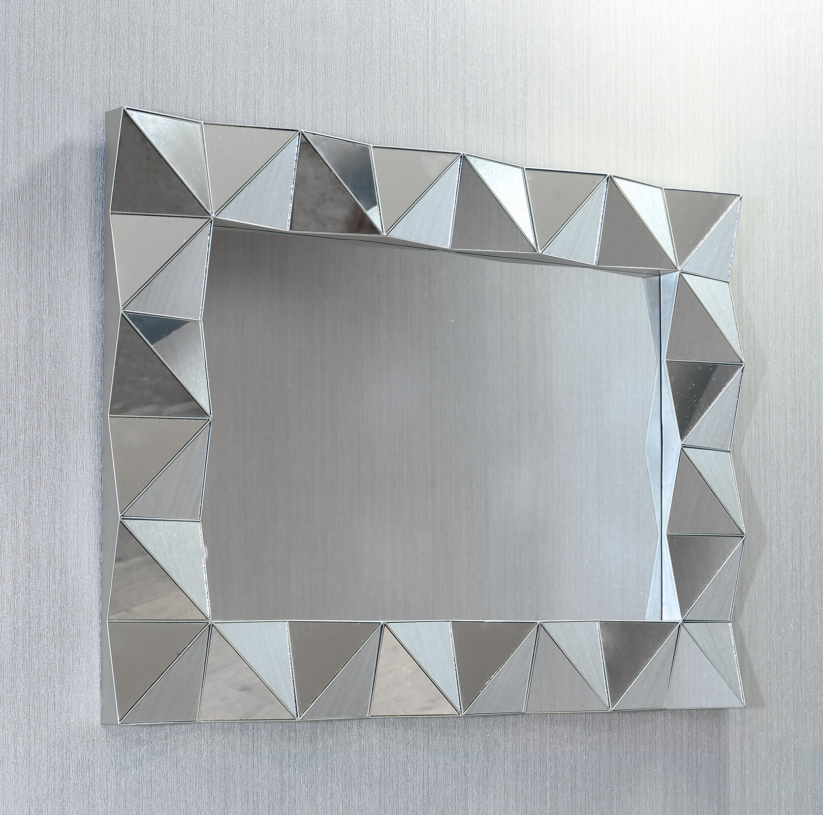 Download Wrought Studio Manha 3d Rectangle Accent Mirror Reviews Wayfair