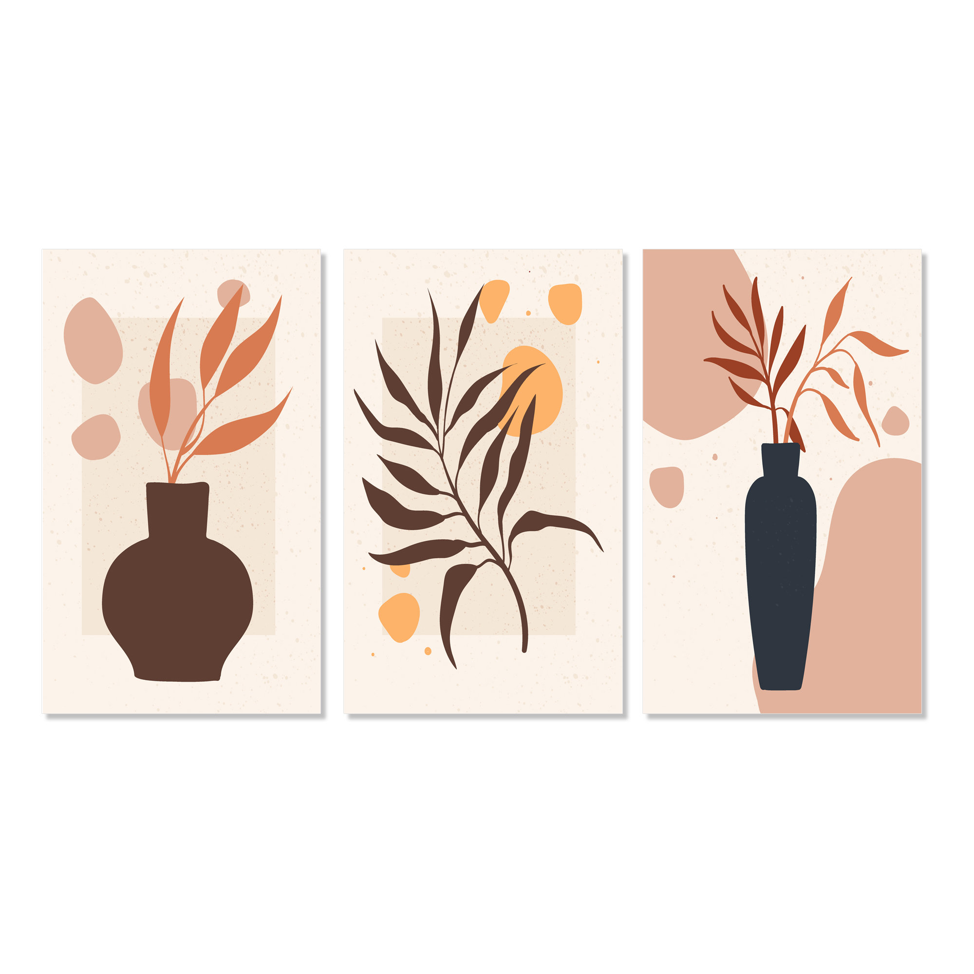 Corrigan Studio® Minimalistc Plant Silhouettes Still Lifes III - 3 ...