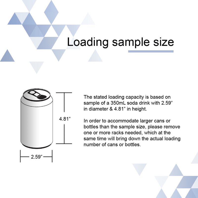 beverage cooler sizes